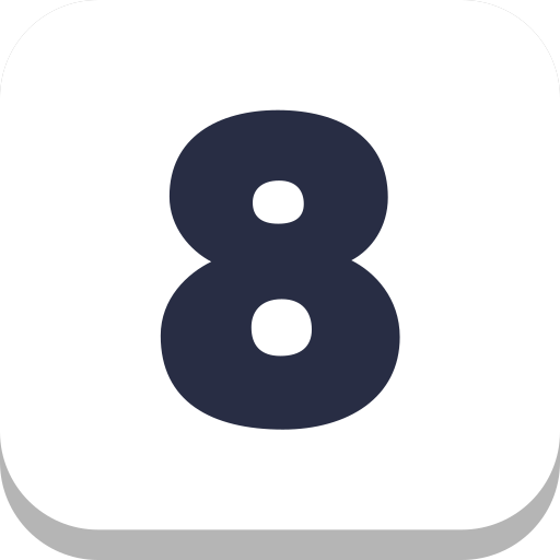 nummer 8 Generic Flat icon