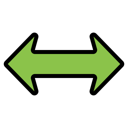 flechas dobles Generic Outline Color icono