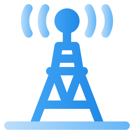 torre de comunicación Generic Flat Gradient icono