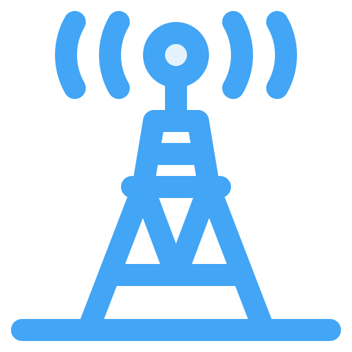 torre de comunicación Generic Blue icono