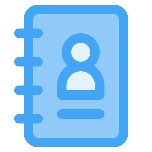 kontaktbuch Generic Blue icon