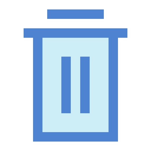 삭제 Generic Blue icon