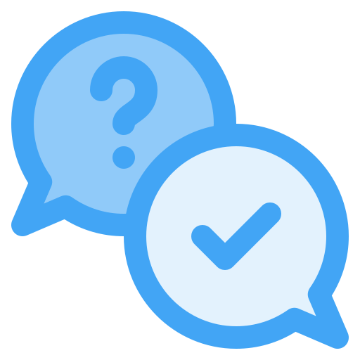 자주하는 질문 Generic Blue icon