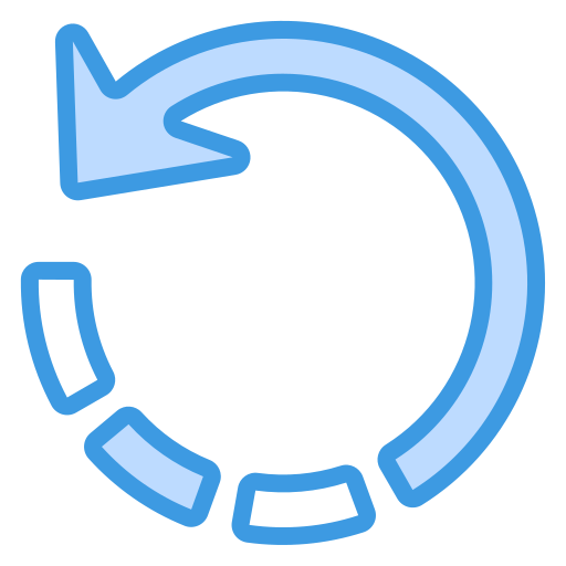 flecha de carga Generic Blue icono