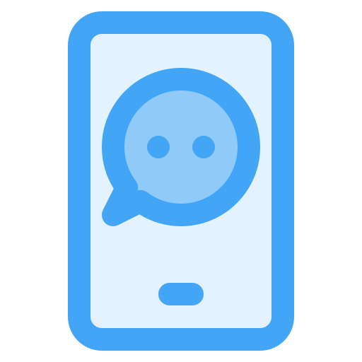 la communication Generic Blue Icône