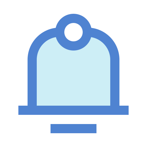 Notification bell Generic Blue icon