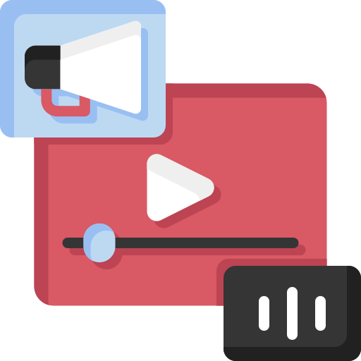 Видеомаркетинг Generic Flat иконка