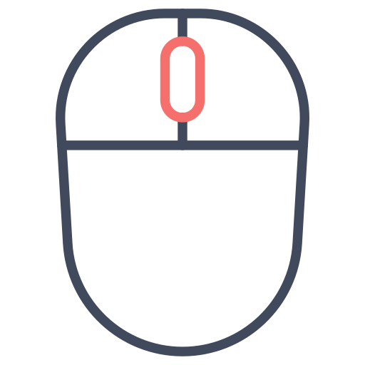 ratón de computadora Generic Outline Color icono