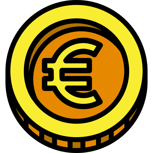 Евро Generic Outline Color иконка