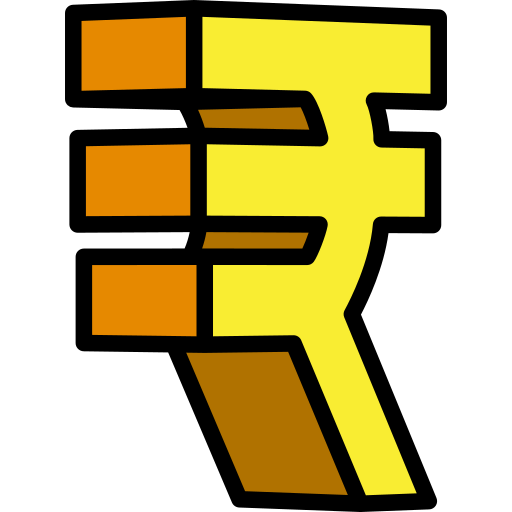 Rupee Generic Outline Color icon
