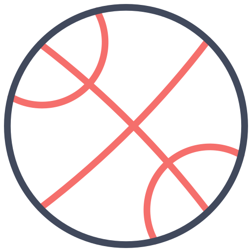 basketbal Generic Outline Color icoon