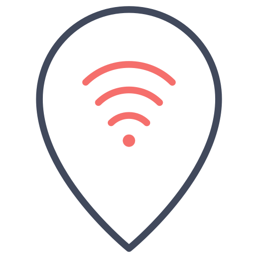 wi-fi Generic Outline Color icon