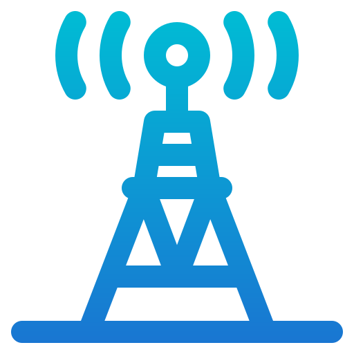torre de comunicación Generic Gradient icono