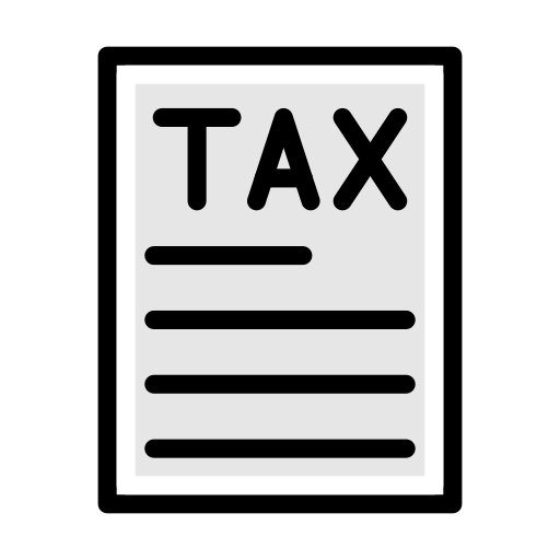 Tax Vector Stall Lineal Color icon