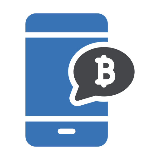 bitcoin Generic Blue icoon