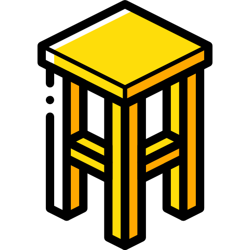 taburete Isometric Miscellany Yellow icono