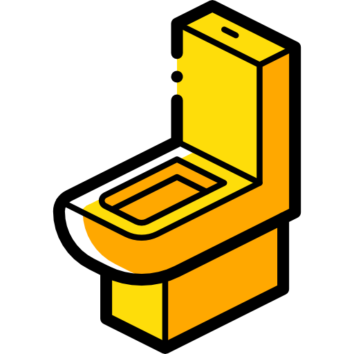 baño Isometric Miscellany Yellow icono