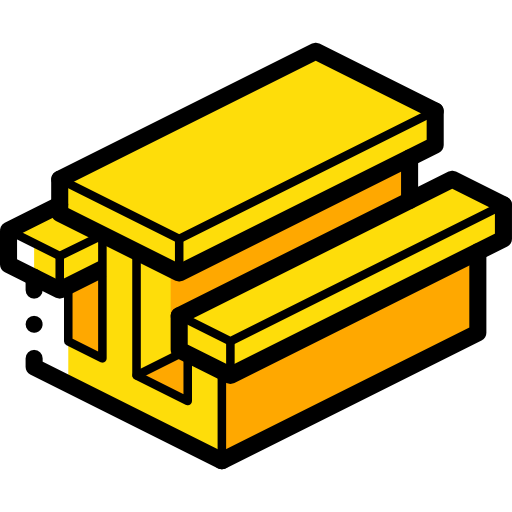 picknicktisch Isometric Miscellany Yellow icon
