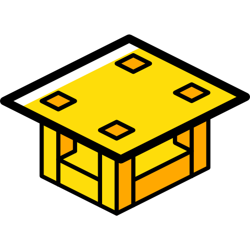 table Isometric Miscellany Yellow Icône