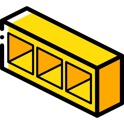 선반 Isometric Miscellany Yellow icon