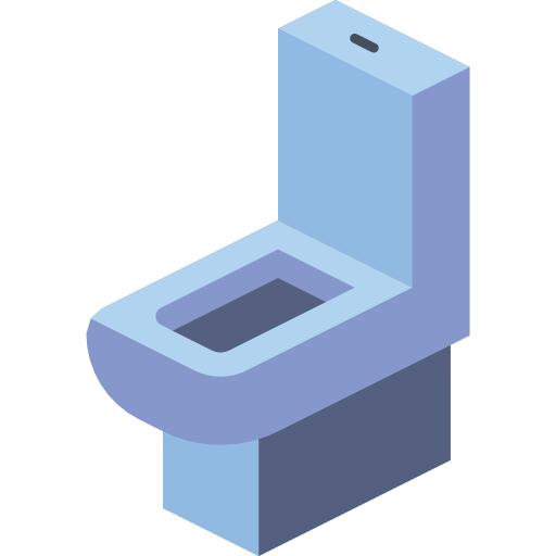 toilet Isometric Miscellany Flat icoon