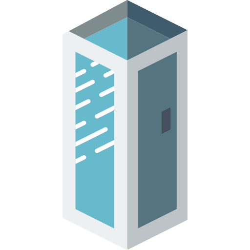 dusche Isometric Miscellany Flat icon
