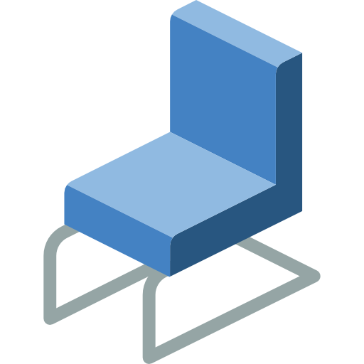 의자 Isometric Miscellany Flat icon