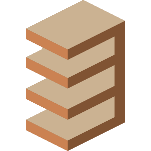 plank Isometric Miscellany Flat icoon