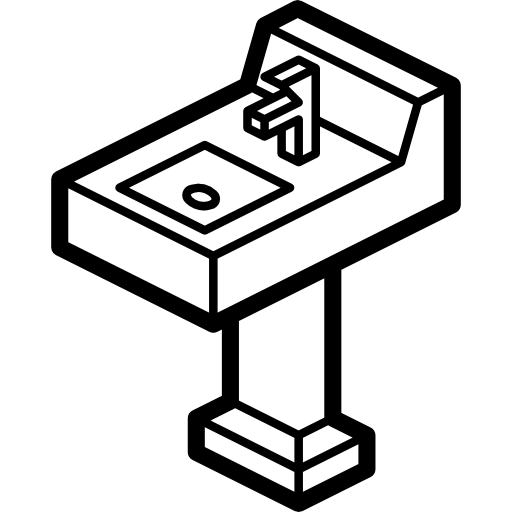 シンク Isometric Miscellany Lineal icon