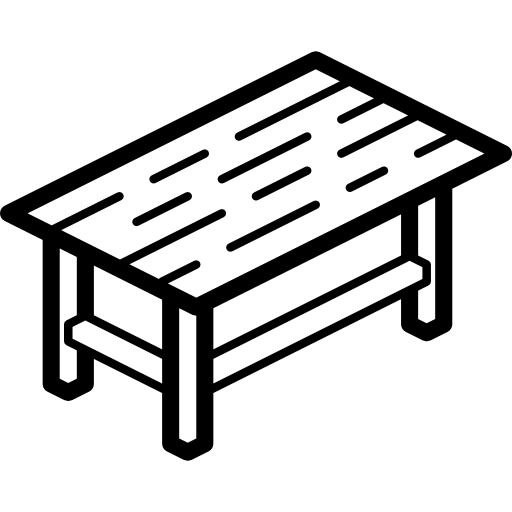 テーブル Isometric Miscellany Lineal icon