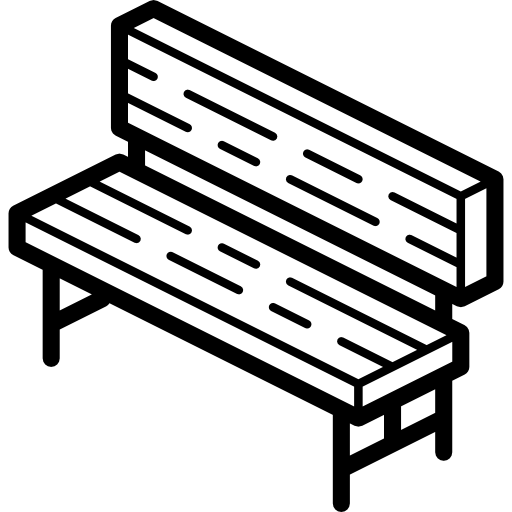 ベンチ Isometric Miscellany Lineal icon