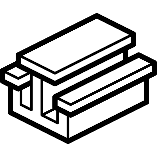 mesa de piquenique Isometric Miscellany Lineal Ícone
