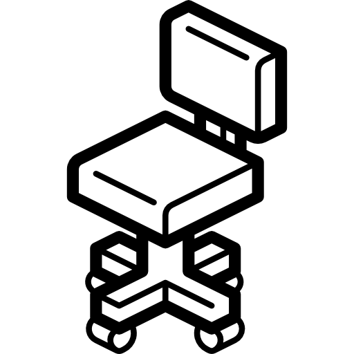 bureaustoel Isometric Miscellany Lineal icoon