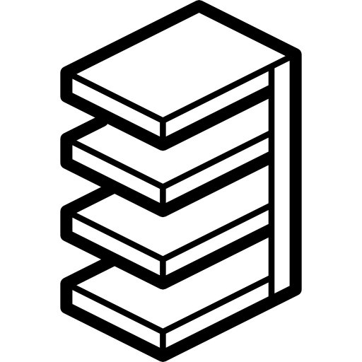 シェルフ Isometric Miscellany Lineal icon