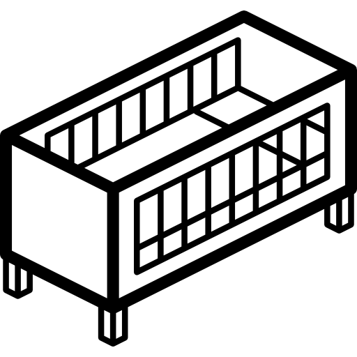 ベビーベッド Isometric Miscellany Lineal icon