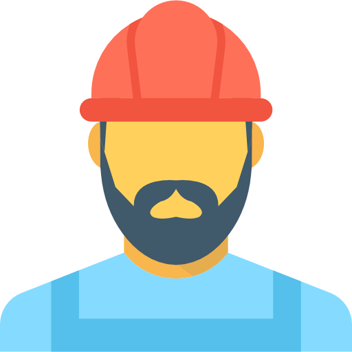 Worker Flat Color Flat icon