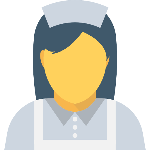pielęgniarka Flat Color Flat ikona