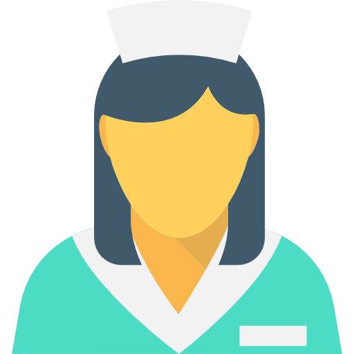 krankenschwester Flat Color Flat icon