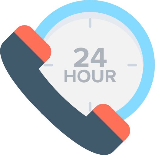 24 hours Flat Color Flat icon