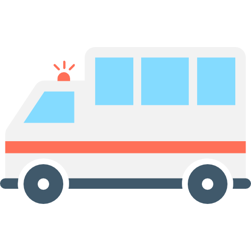 krankenwagen Flat Color Flat icon