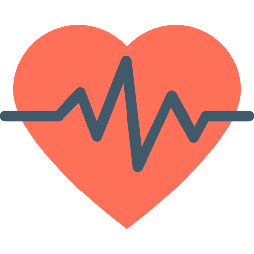 Cardiogram Flat Color Flat icon