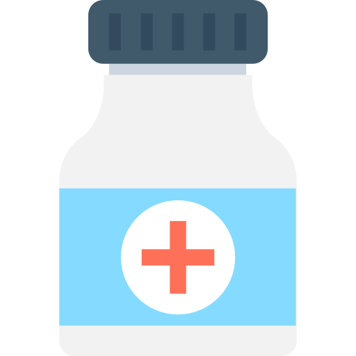 medicamento Flat Color Flat icono