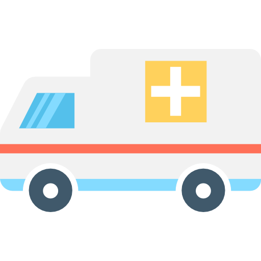 ambulanza Flat Color Flat icona
