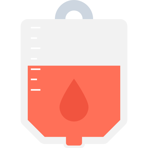 transfusión de sangre Flat Color Flat icono