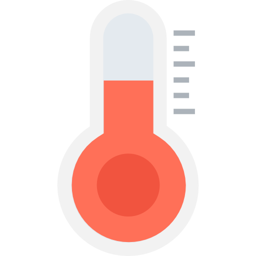 termometro Flat Color Flat icona
