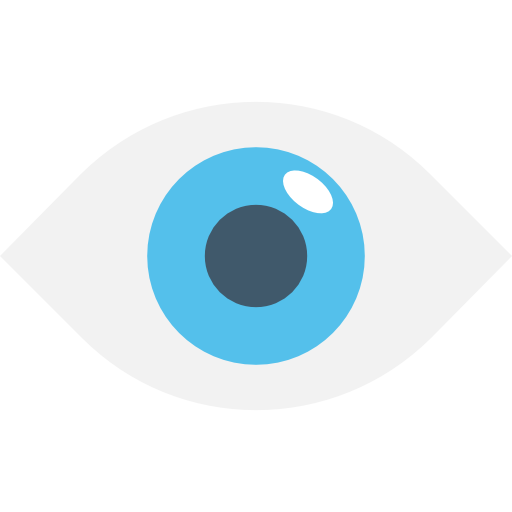 Eye Flat Color Flat icon