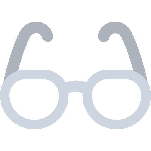 occhiali Flat Color Flat icona