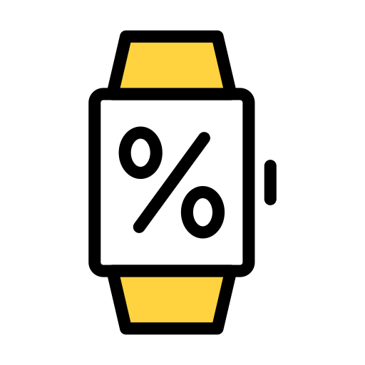 Wristwatch Vector Stall Lineal Color icon