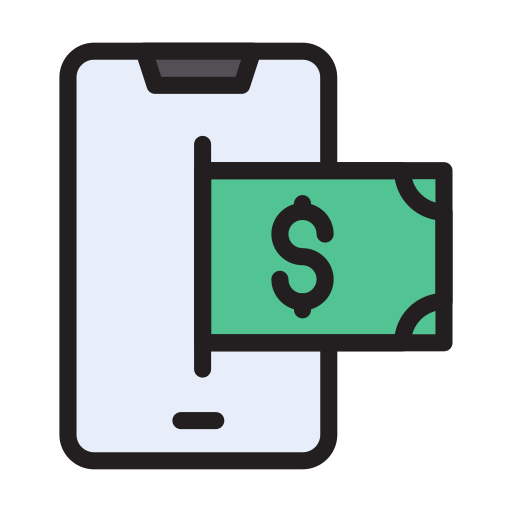 Online payment Vector Stall Lineal Color icon
