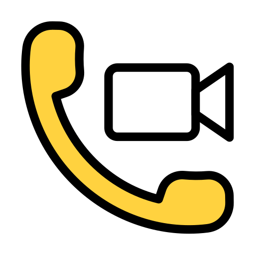 Video call Vector Stall Lineal Color icon